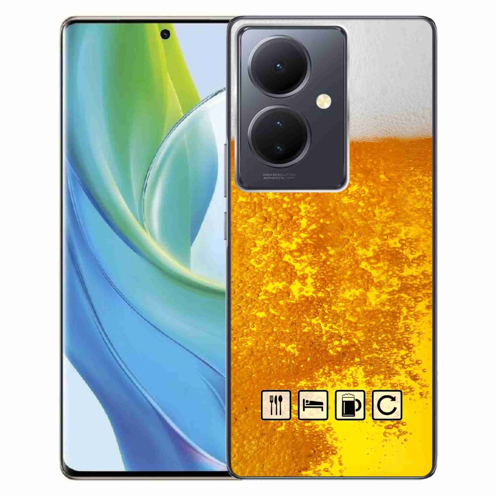 Gél borítás mmCase a Vivo V29 Lite 5G számára - sör motívum 3