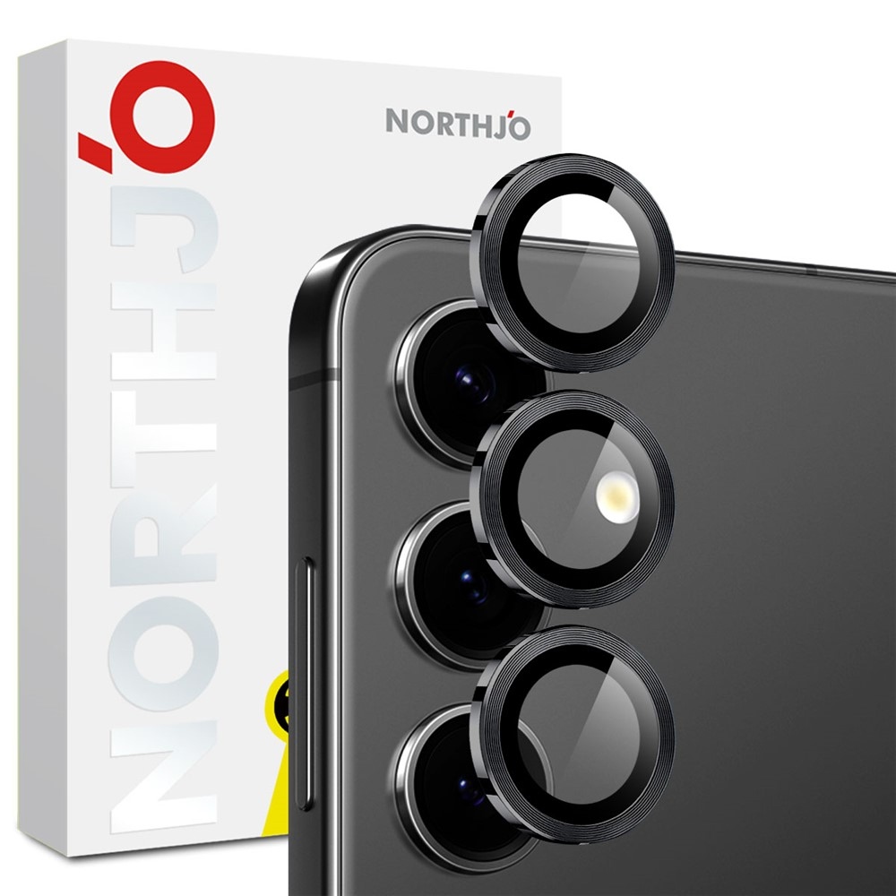 NORTHJO kamera lencse üveg Samsung Galaxy S25 FE (különálló szemüveg) - fekete