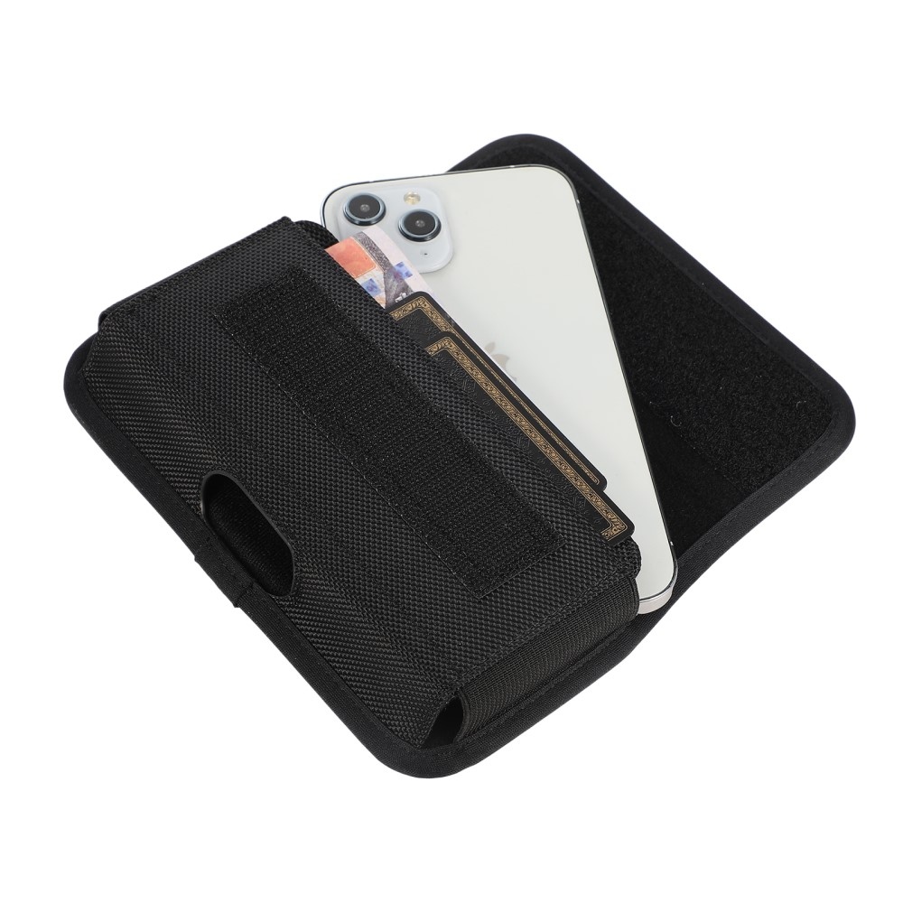 Nylon univerzális övtáska 175 x 95 x 20 mm - fekete