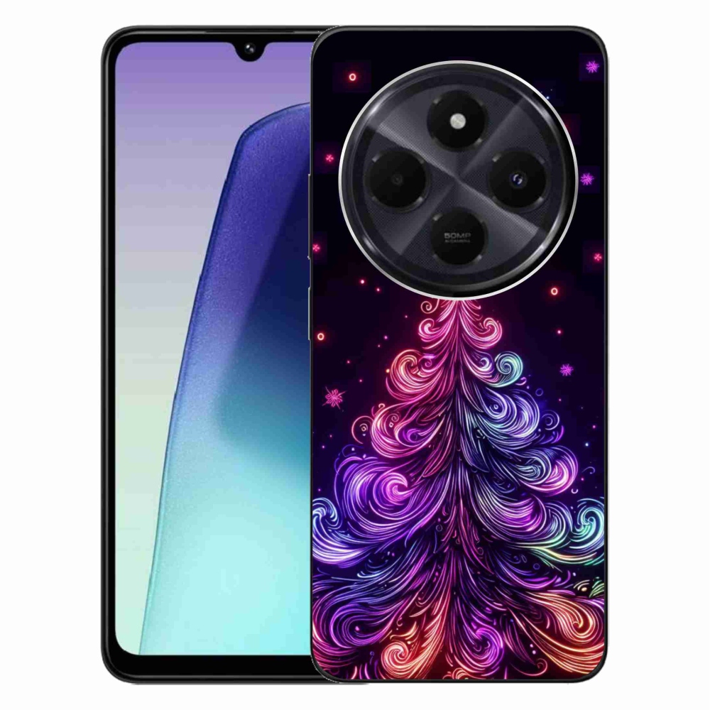 Gél borítás mmCase a Xiaomi Redmi 14C/Poco C75-hez - neon karácsonyfa 1