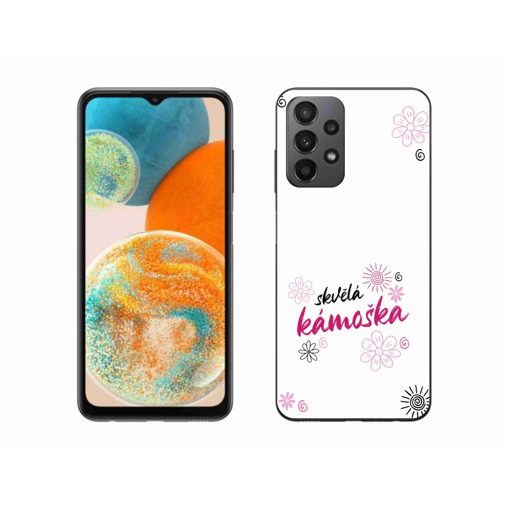 Gél borítás mmCase Samsung Galaxy A23 4G/5G - nagyszerű haver fehér háttérrel