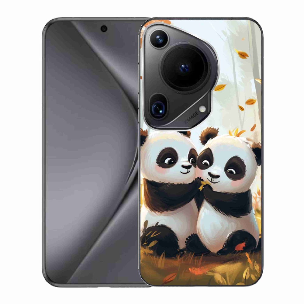 Gél borítás mmCase a Huawei Pura 70 Ultra készülékhez - pandák