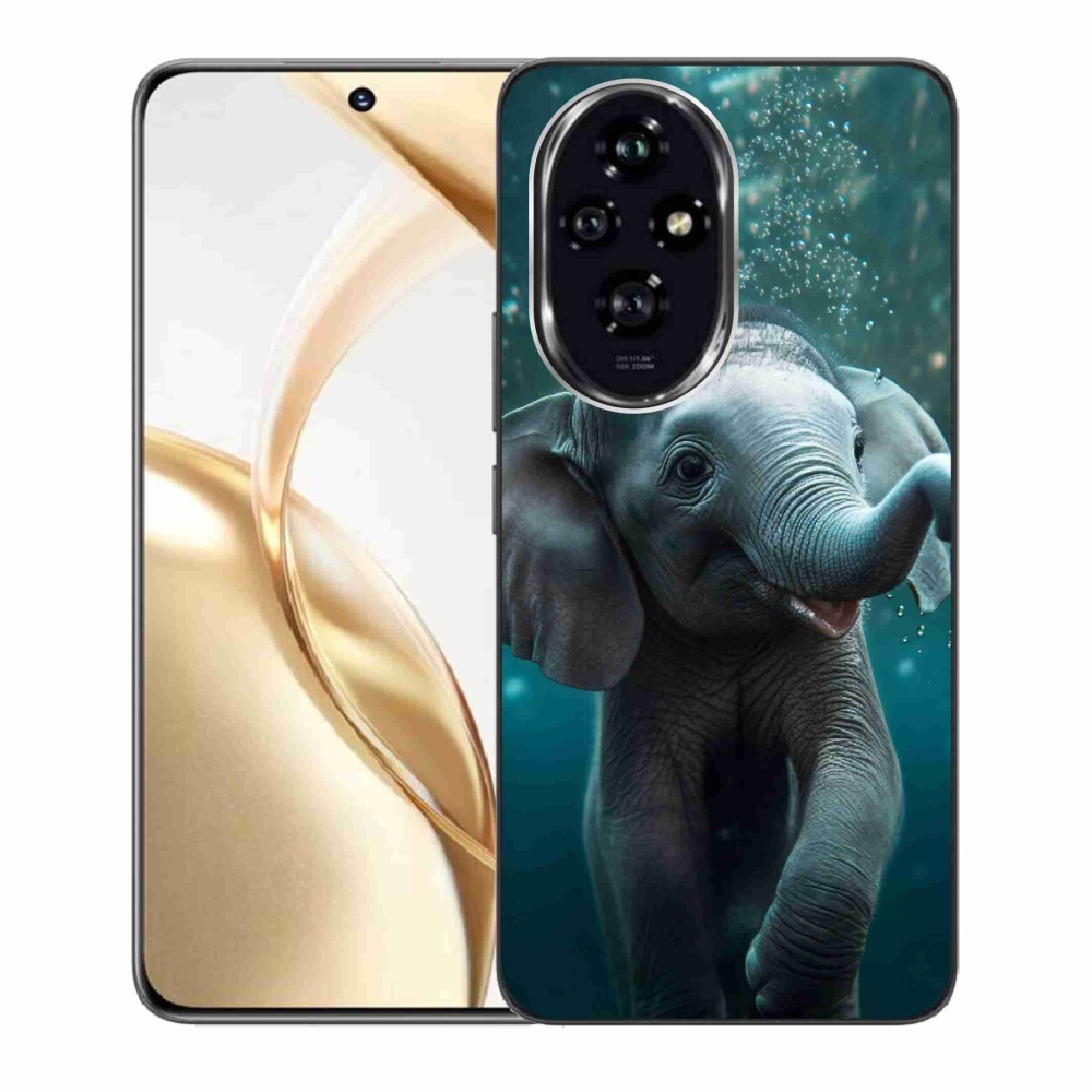 Zselés borítás mmCase a Honor 200 5G készülékhez - elefánt a víz alatt