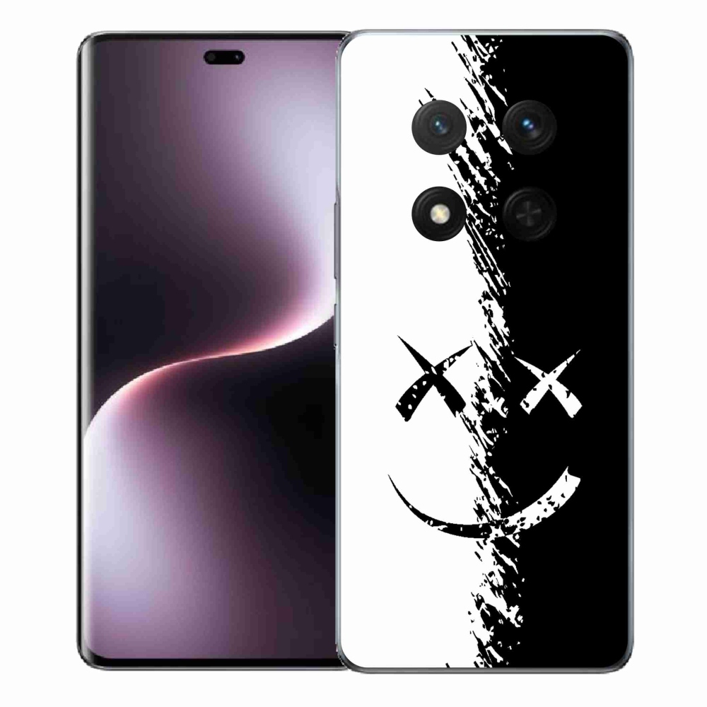 Gél borítás mmCase a Honor Magic 7 Lite 5G készülékhez - fekete-fehér mosolygó