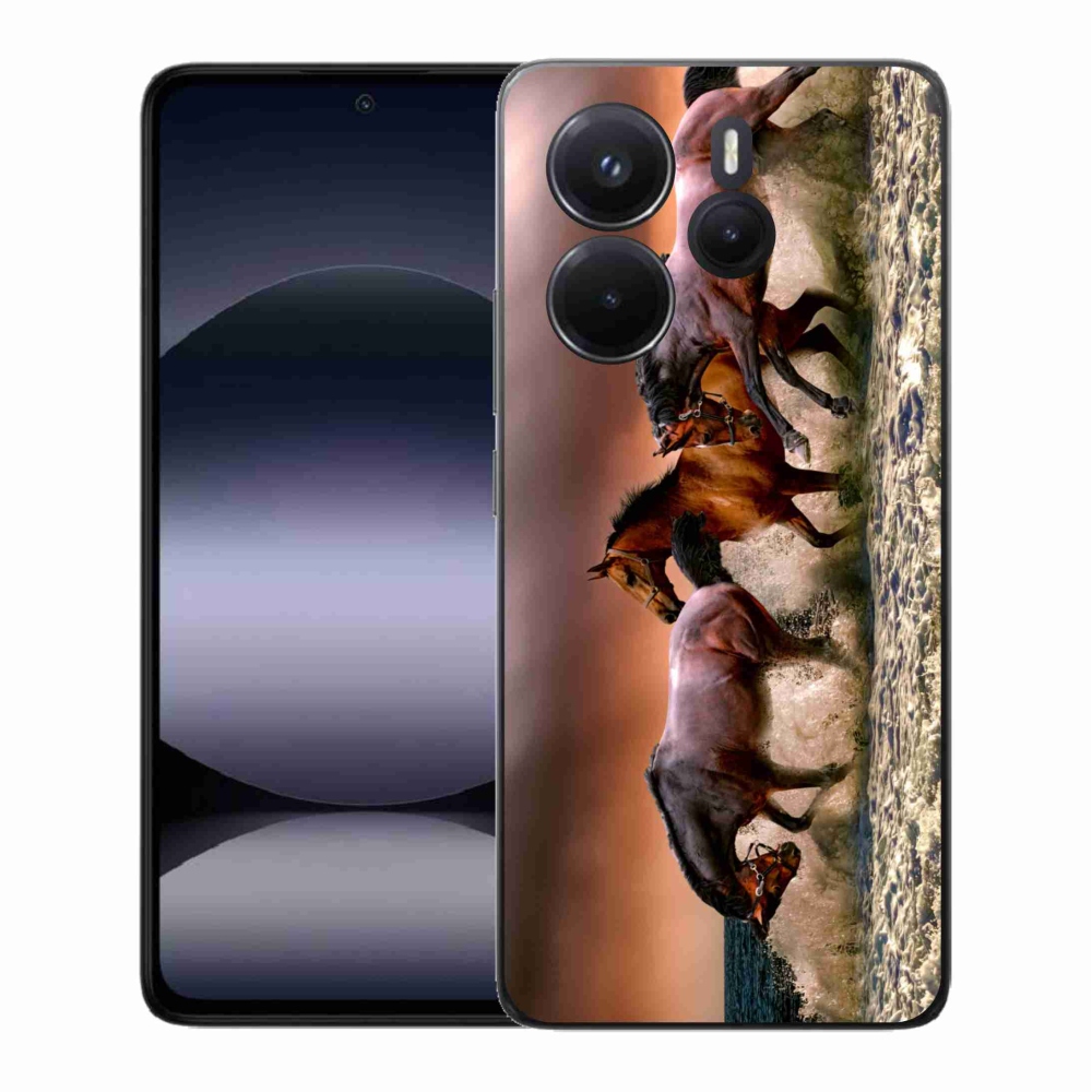 Gél borítás mmCase a Xiaomi Redmi Note 14-hez - lovak 1