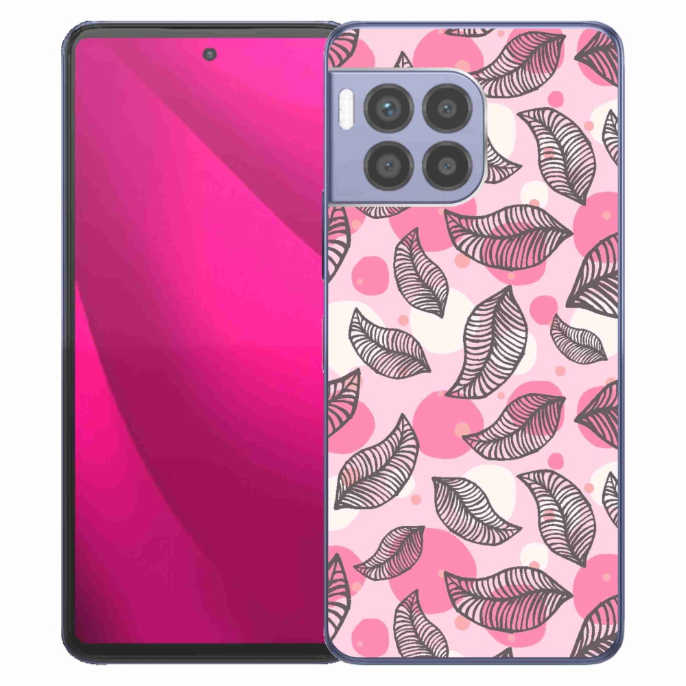 Zselés borítás mmCase a T-Mobile T Phone 2 Pro készülékhez - rajzolt, hulló levelek