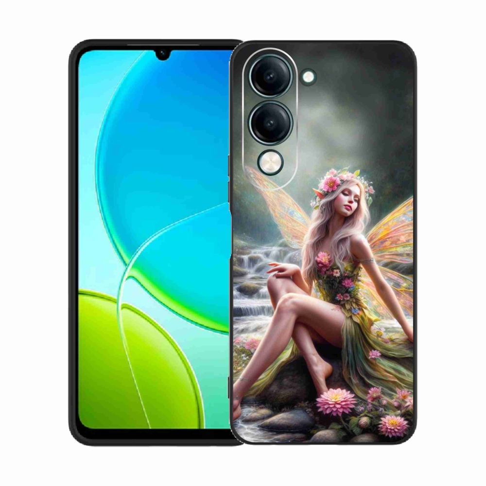 Gél borító mmCase a Vivo Y29s 5G - pillangó nőhöz 1