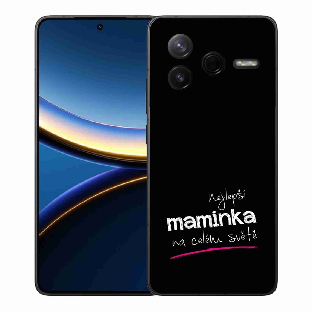 Gél borító mmCase a Xiaomi Poco F7 Pro - legjobb anya 4 fekete háttérrel