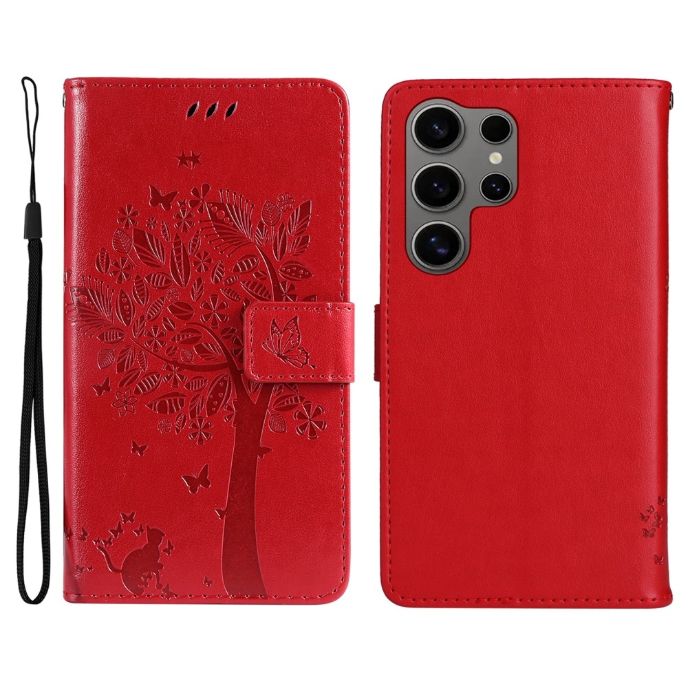 Fák könyve tok Samsung Galaxy S25 Ultra - piros