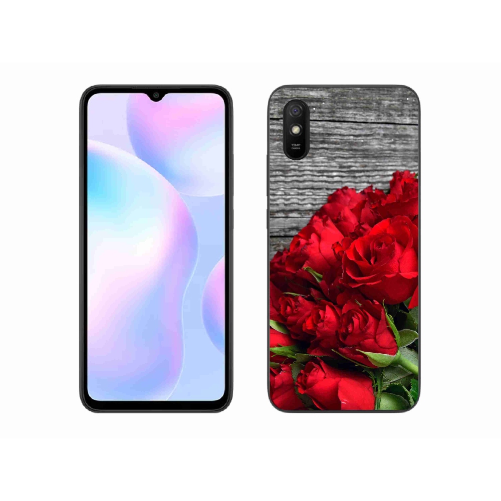 Gél borítás mmCase a Xiaomi Redmi 9AT-hoz - piros rózsa