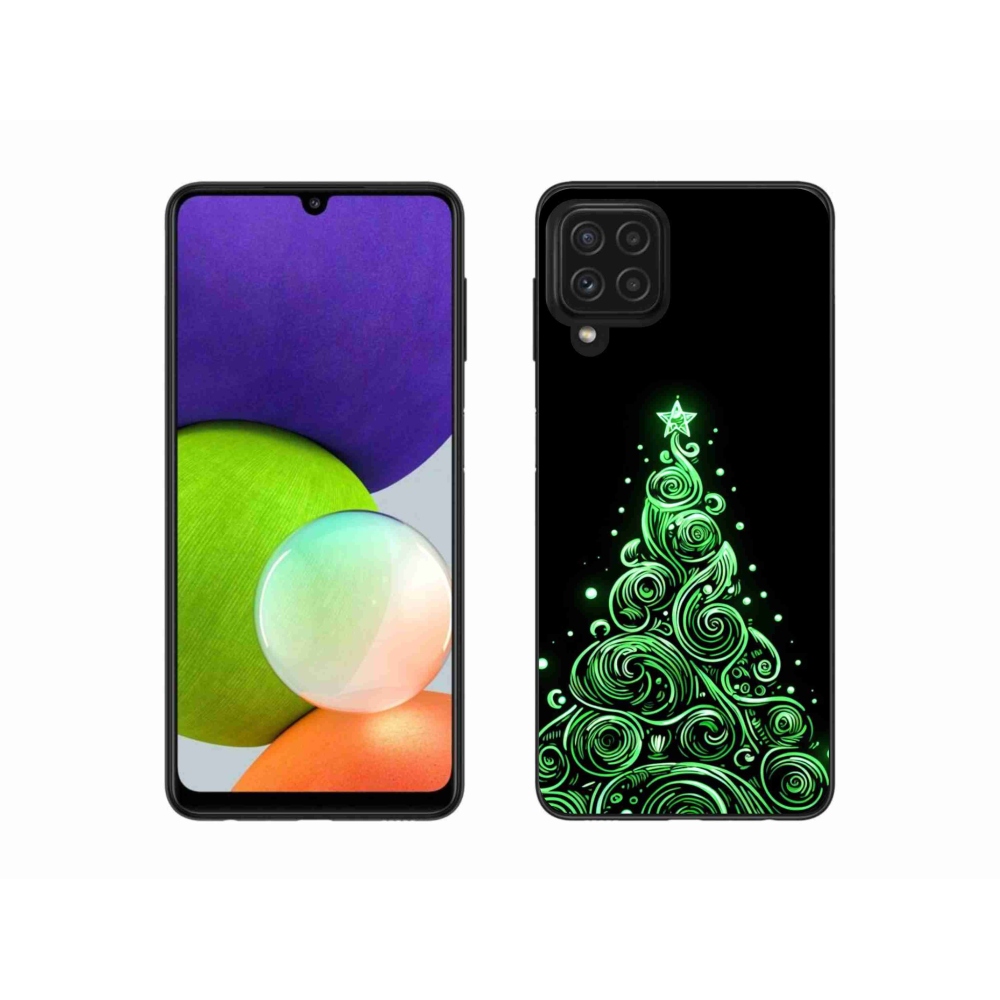 Gél borítás mmCase Samsung Galaxy A22 4G - neon karácsonyfa 3