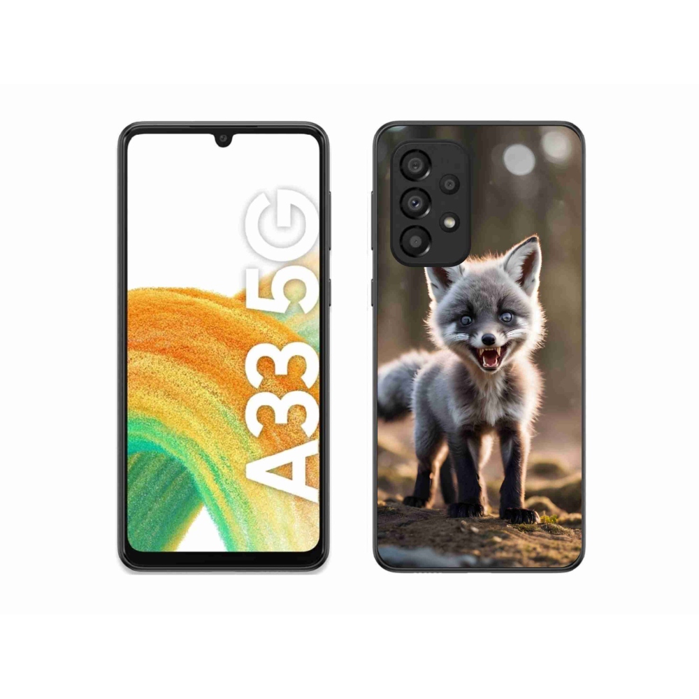 Gél borító mmCase Samsung Galaxy A33 5G - angry fox - Samsung Galaxy A33 5G - angry fox