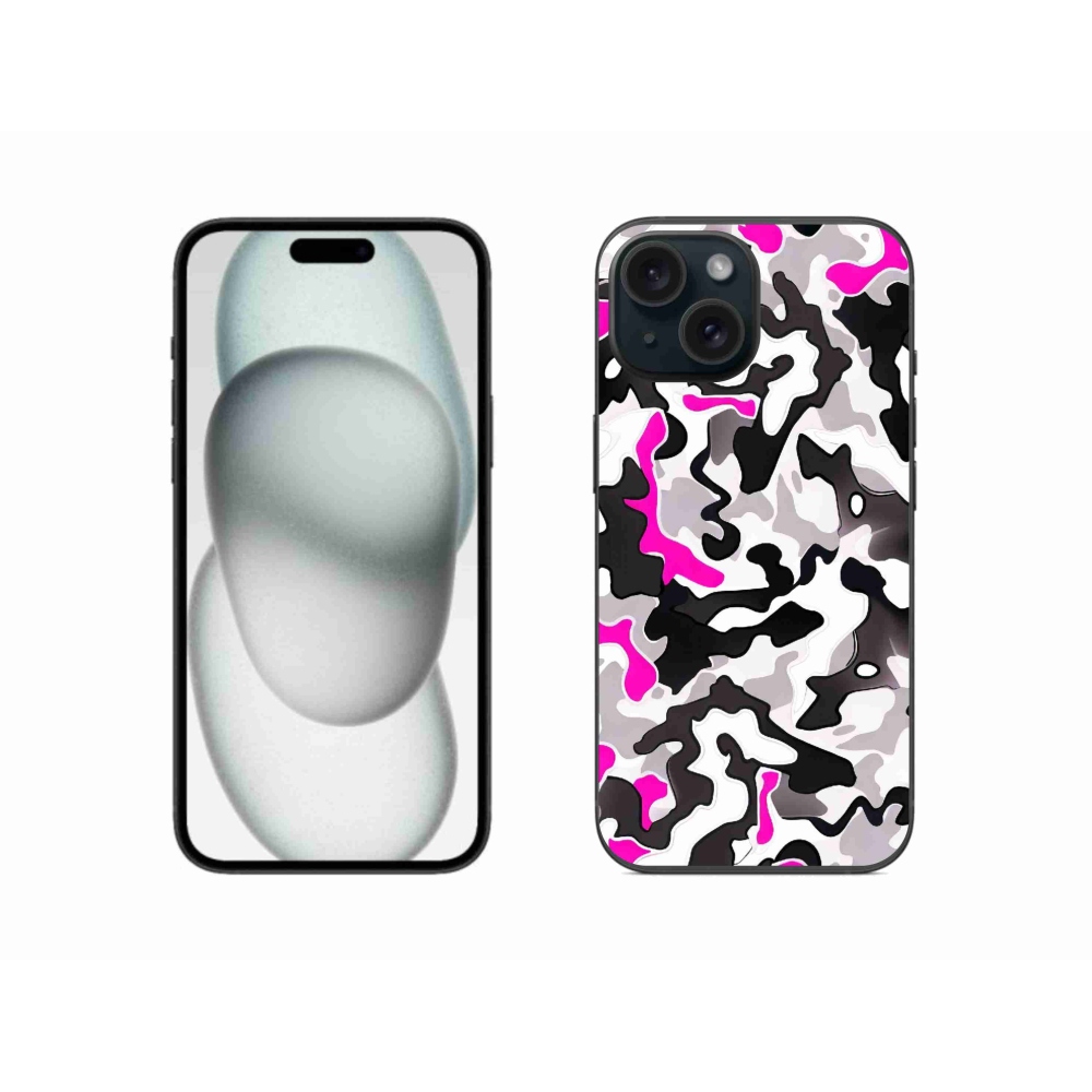 Zselés borítás mmCase iPhone 15 készülékhez - terepszínű minta 5