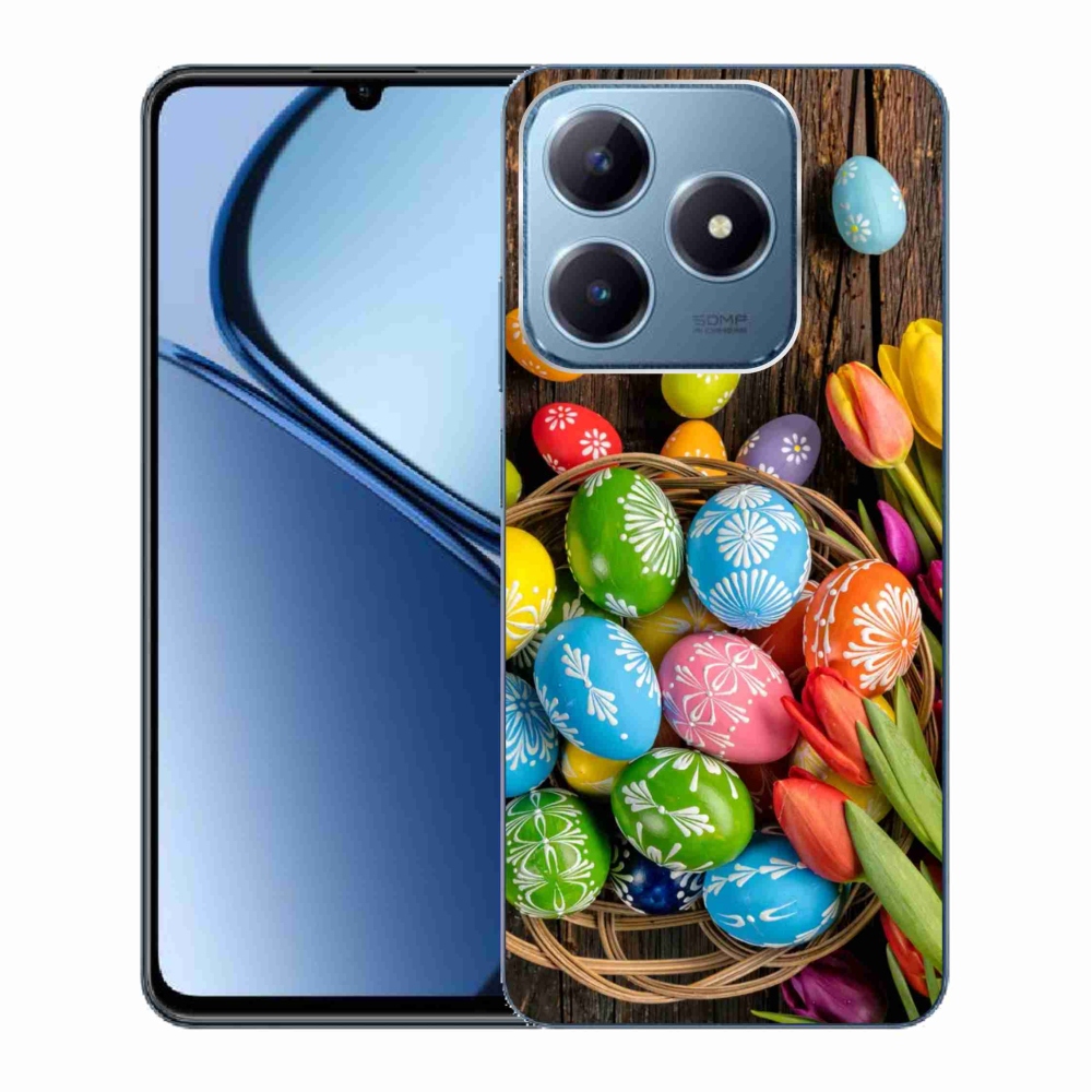 Gél borítás mmCase a Realme C63 készülékhez - Húsvéti tojás