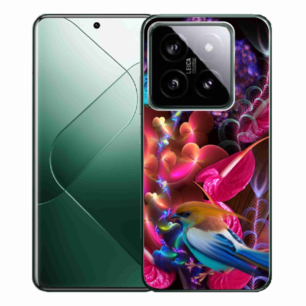 Gél borítás mmCase a Xiaomi 14 Pro-hoz - színes virágok