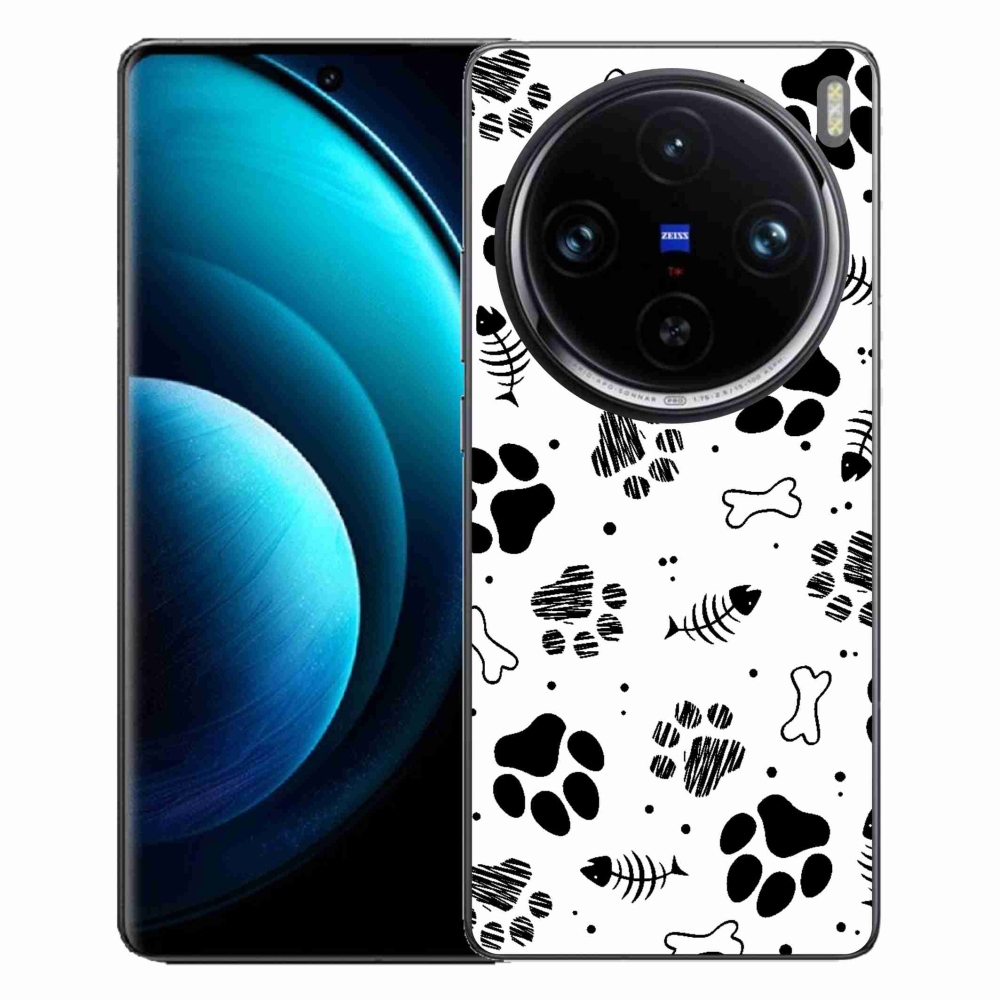 Zselés borítás mmCase a Vivo X100 Pro 5G-hez - kutyamancsok 1