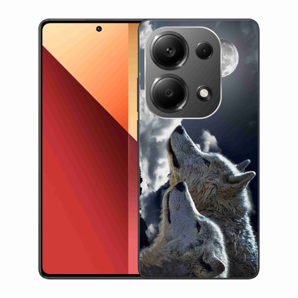 Gél borítás mmCase a Xiaomi Redmi Note 13 Pro 4G/Poco M6 Pro - farkasok számára
