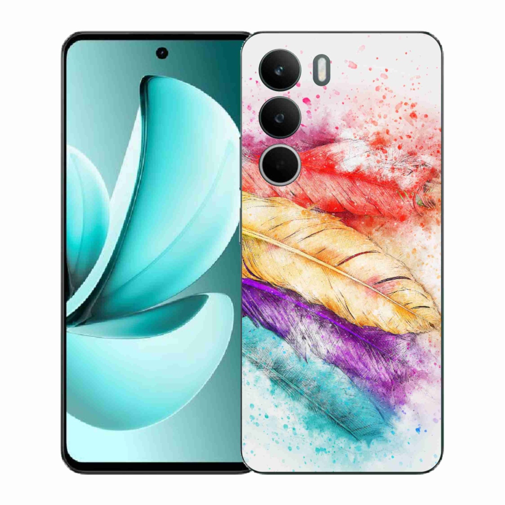 Zselés borítás mmCase a Realme C71 készülékhez - színes toll