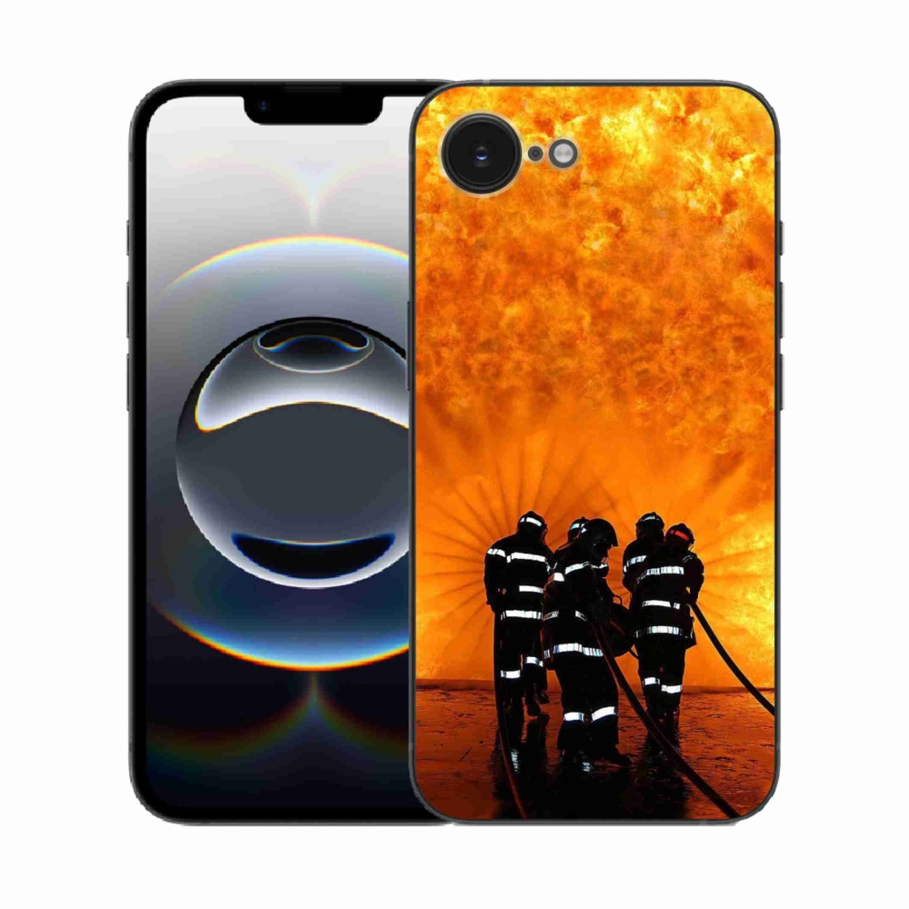 Zselés borítás mmCase iPhone 16e készülékhez - tűz