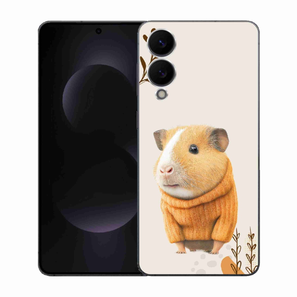 Gél borítás mmCase Samsung Galaxy S25 Edge készülékhez - tengerimalac pulóverben