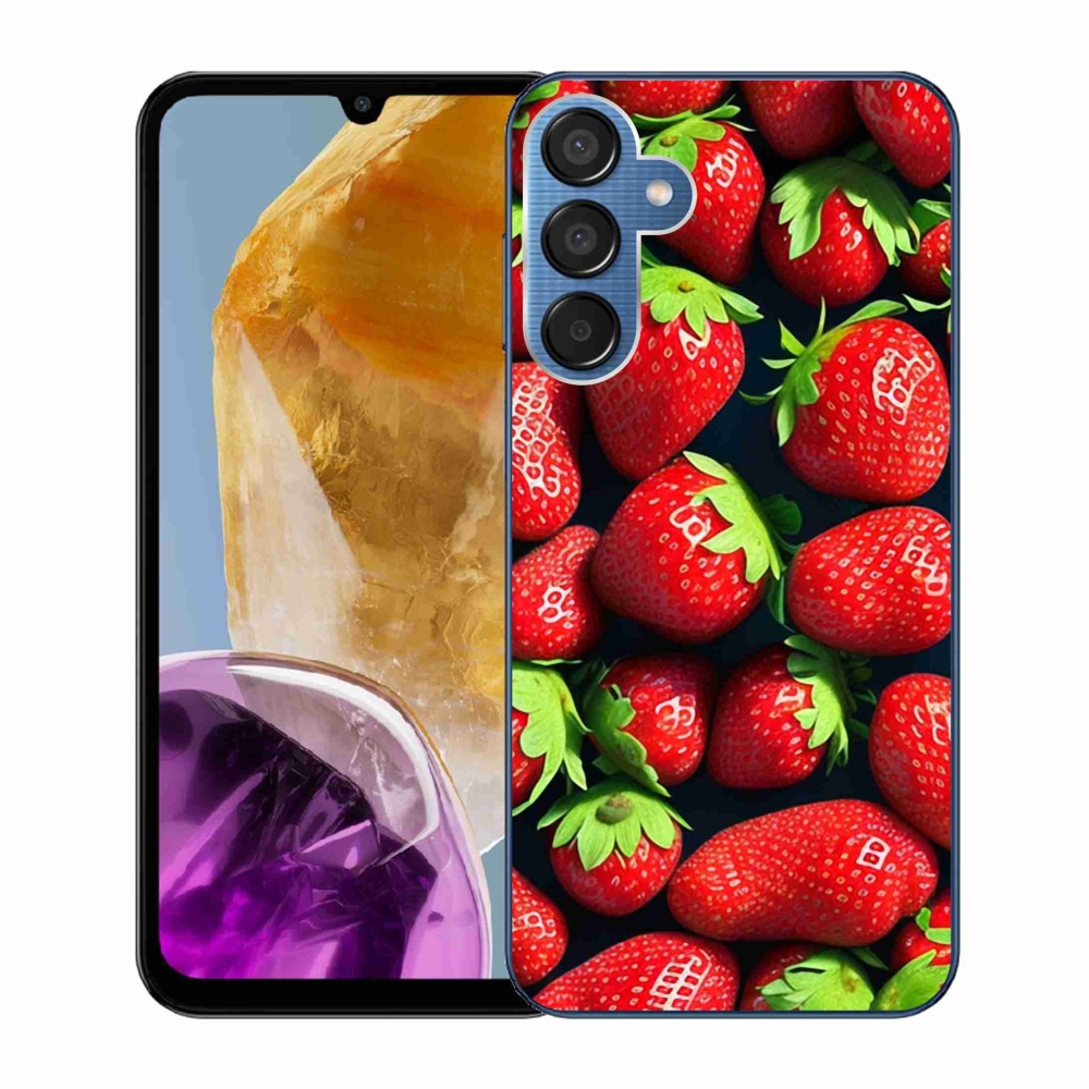 Zselés borítás mmCase Samsung Galaxy M15 5G - eper