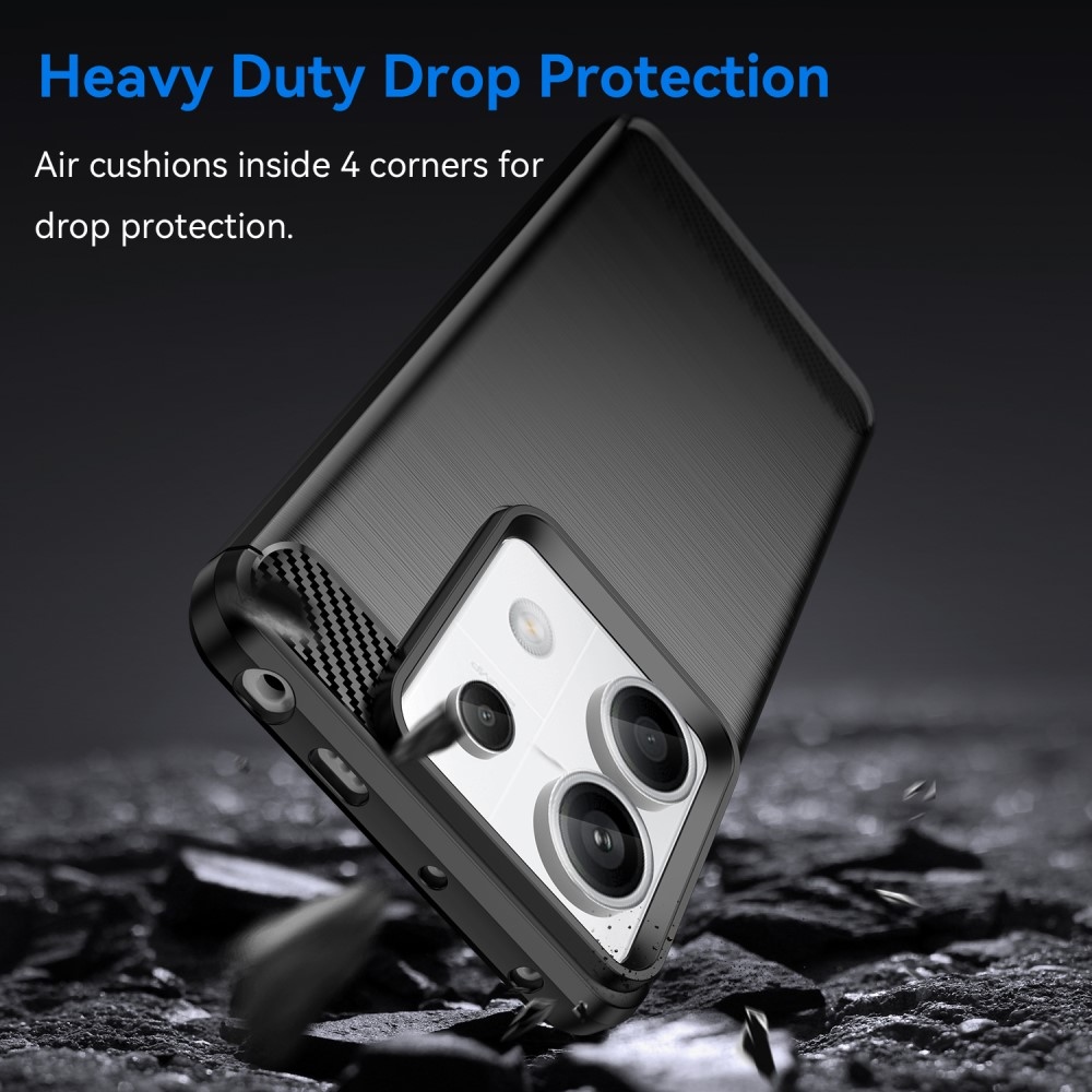 Szénálló zselés tok Xiaomi Redmi Note 13 Pro 5G/Poco X6 5G - fekete