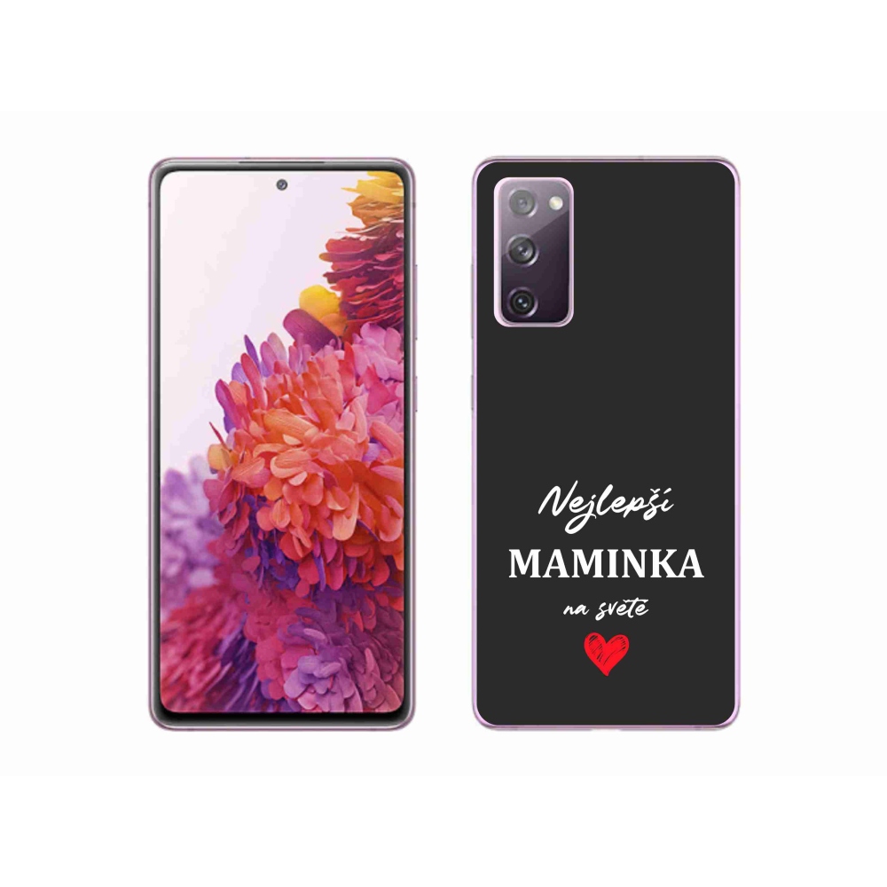 Gél borítás mmCase Samsung Galaxy S20 FE - legjobb anya 1 fekete háttér
