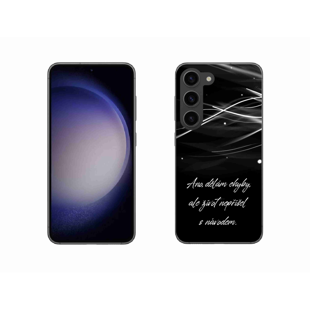 Gél borítás mmCase Samsung Galaxy S23 5G - idézőjel fekete háttér