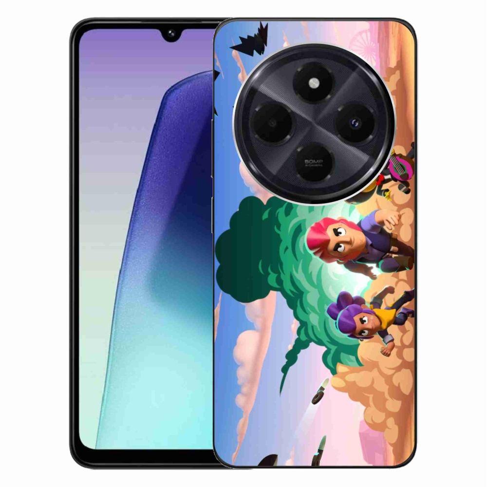 Gél borítás mmCase a Xiaomi Redmi 14C/Poco C75-hez - verekedés csillagok