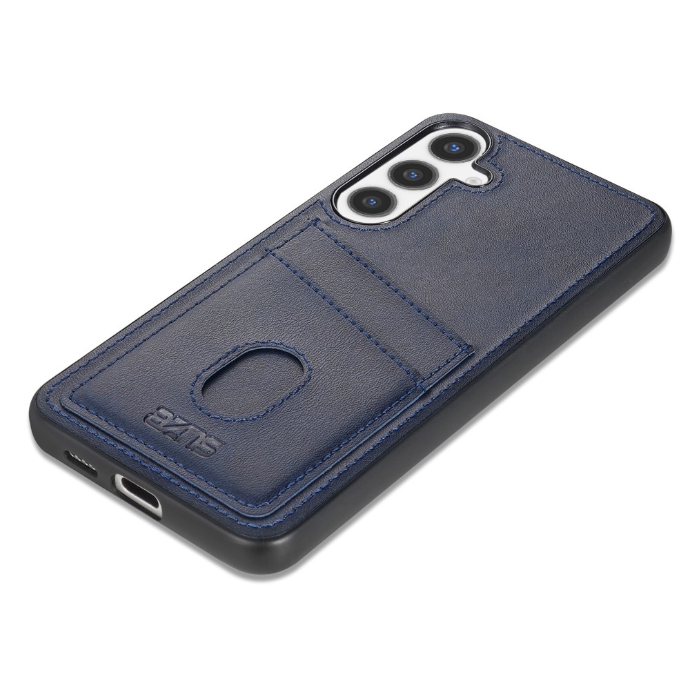 AZNS K1 zselés tok műbőrrel borított Samsung Galaxy S25+ - kék