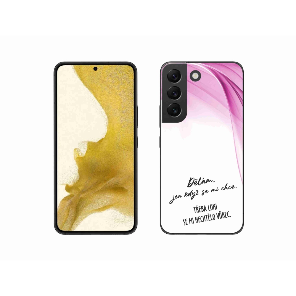 Gél borító mmCase Samsung Galaxy S22 5G - vicces szöveg 12 fehér háttér