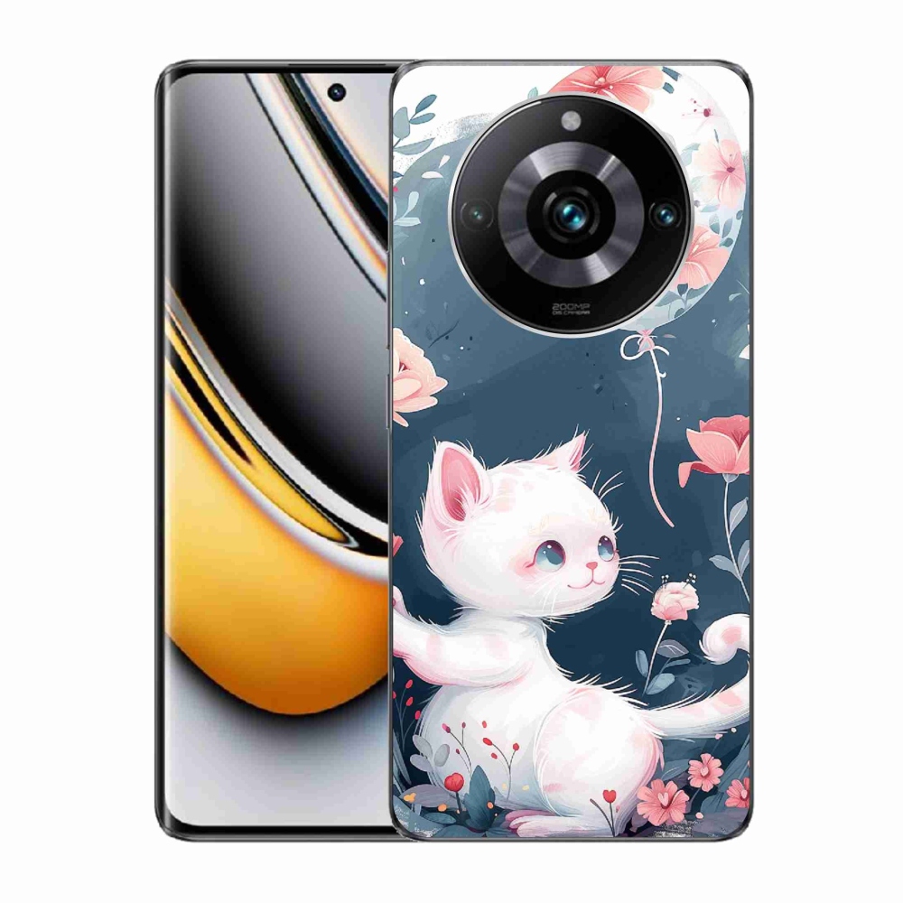 Gél borítás mmCase a Realme 11 Pro/11 Pro+ készülékhez - cica lufival