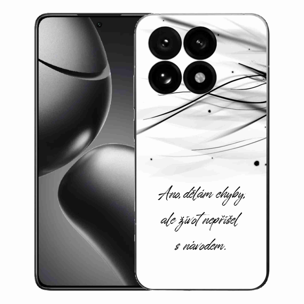 Gél borító mmCase a Xiaomi 15T-hez - idézem fehér háttérrel