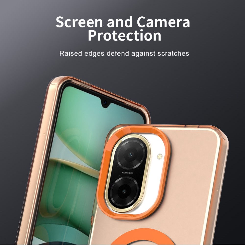 Candy zselés tok MagSafe-val Xiaomi Redmi A5 (171.7x77.8x8.3mm) - narancssárga színűre