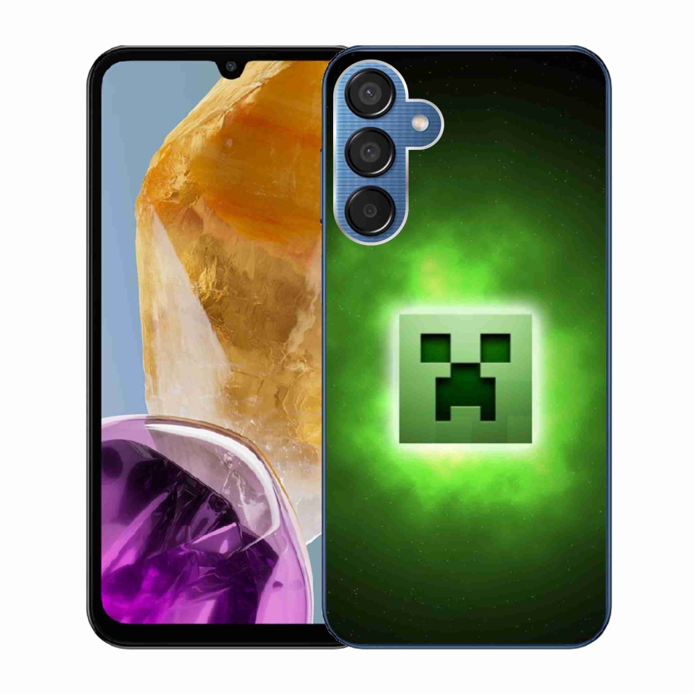 Zselés borítás mmCase Samsung Galaxy M15 5G - minecraft