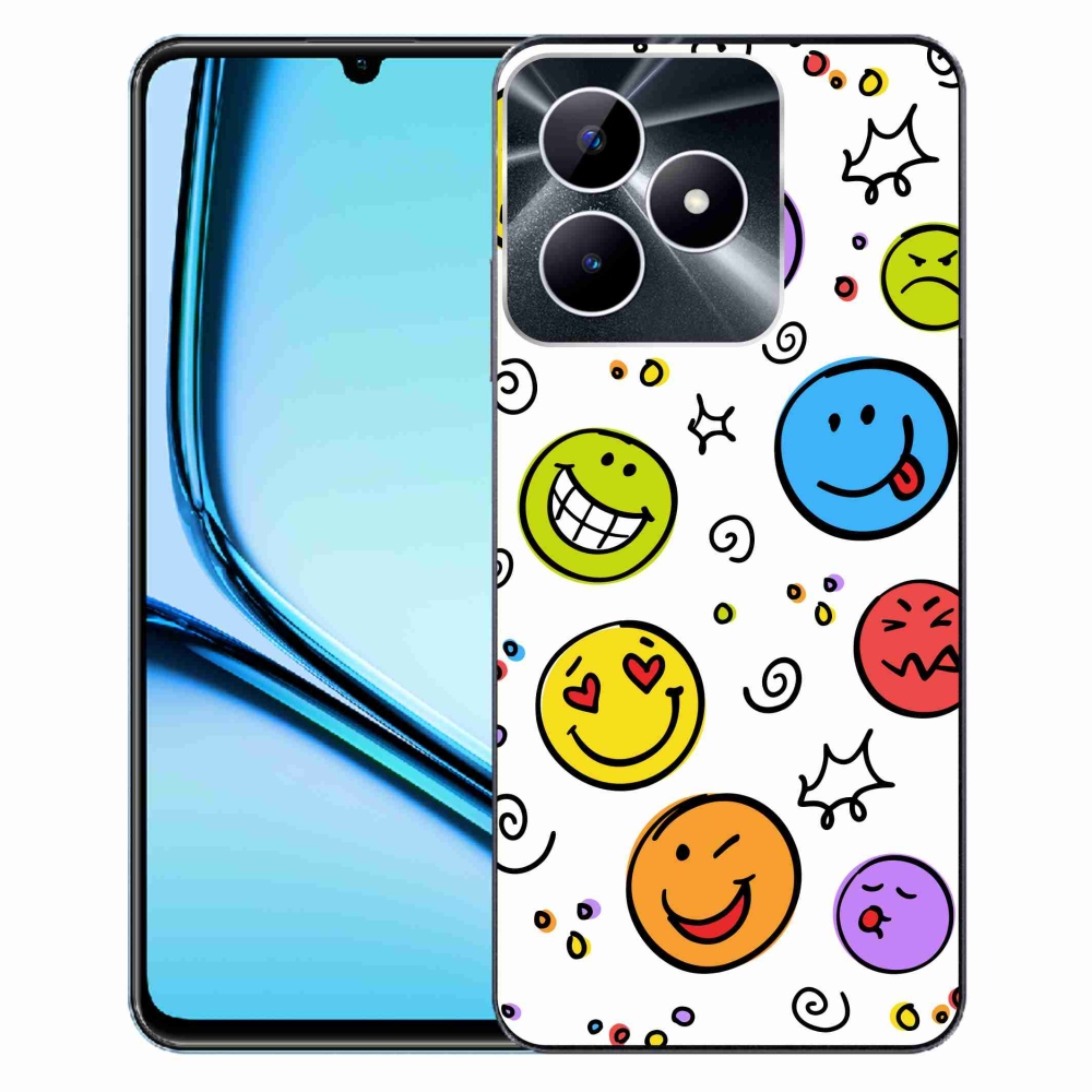 Zselés borítás mmCase a Realme Note 50 készülékhez - smiley-k
