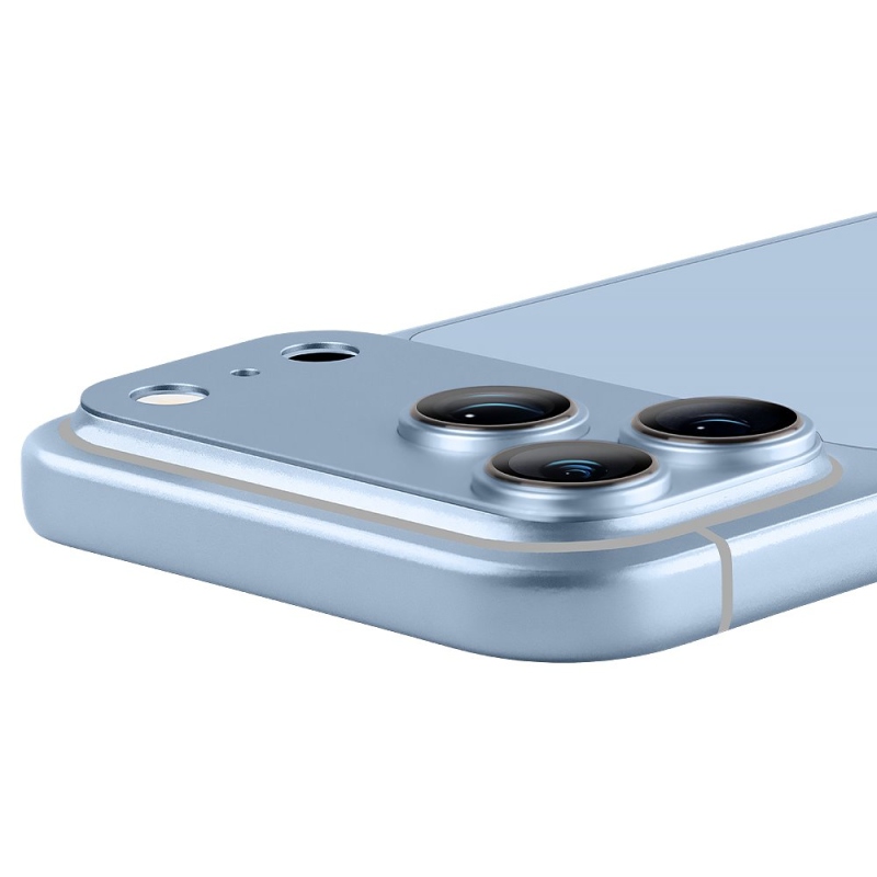 TOK: ME Camera Island lencsevédő az Apple iPhone 18 Pro Max készülékhez, világoskék