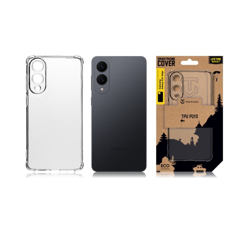 Taktikai TPU Plyo Cover for Samsung Galaxy S25 Edge átlátszó