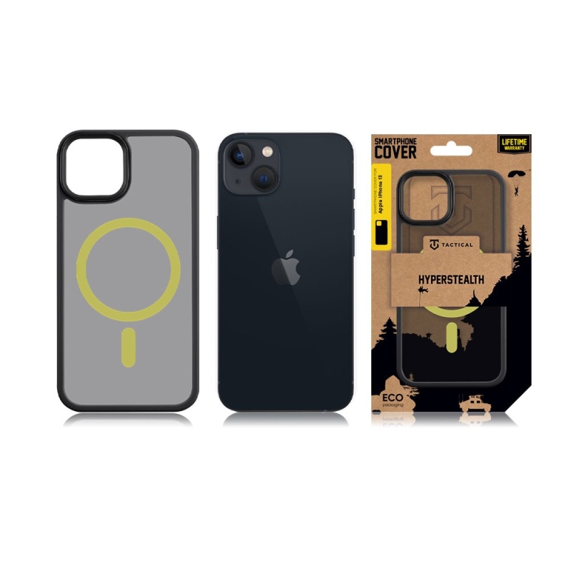 Taktikai MagForce Hyperstealth 2.0 borító iPhone 13-hoz Fekete/sárga