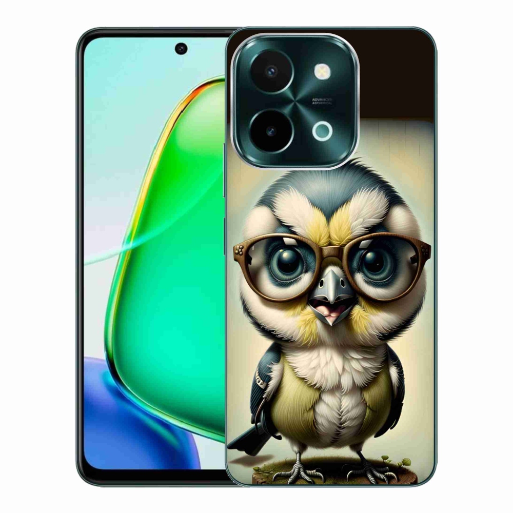 Zselés borítás mmCase a Vivo Y28-hoz - cub szemüveggel