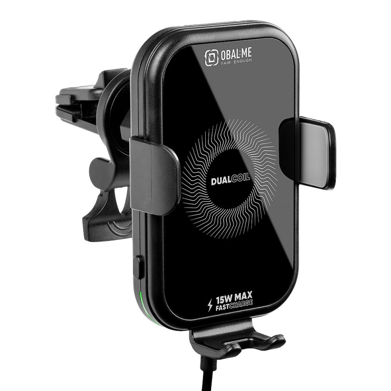 CSOMAG:ME GravCharger vezeték nélküli autós töltőtartó 15W Fekete