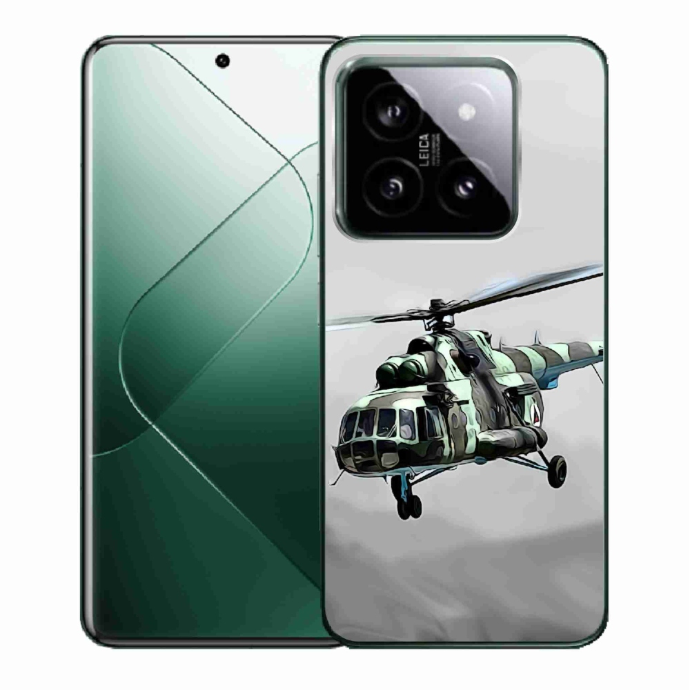 Gél borítás mmCase a Xiaomi 14 - katonai helikopterhez