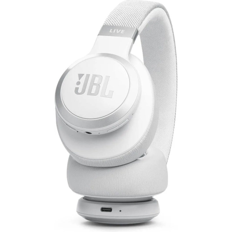 JBL Live 770NC Bluetooth fülhallgató, fehér