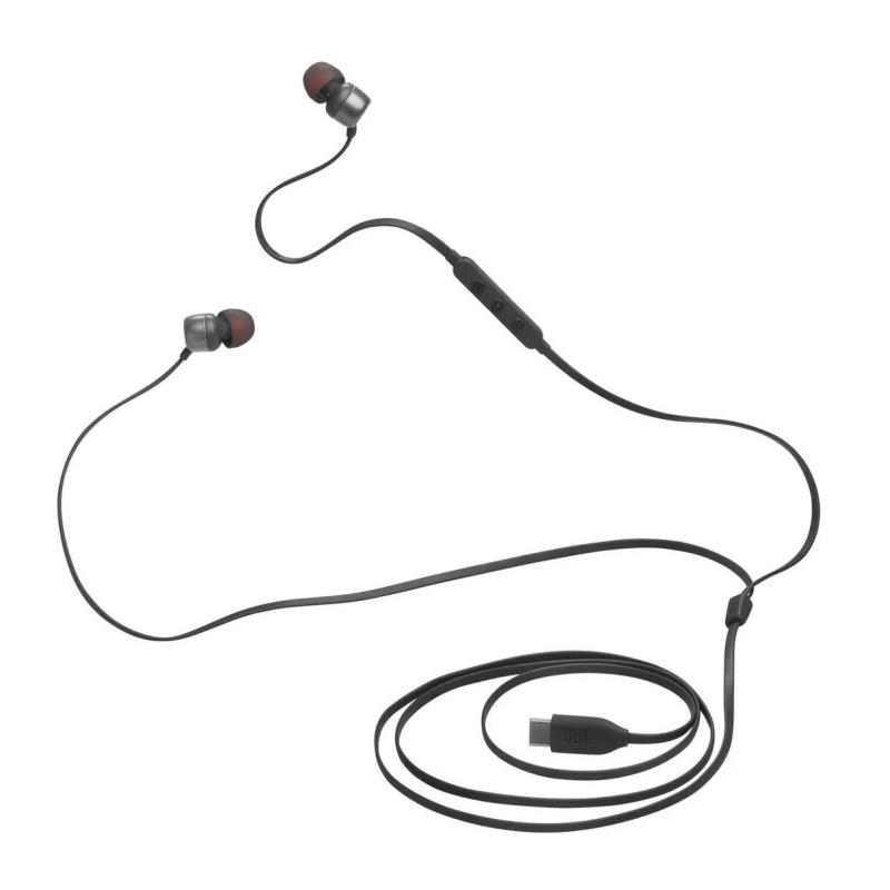 JBL Tune 310C USB-C fülhallgató fekete színben