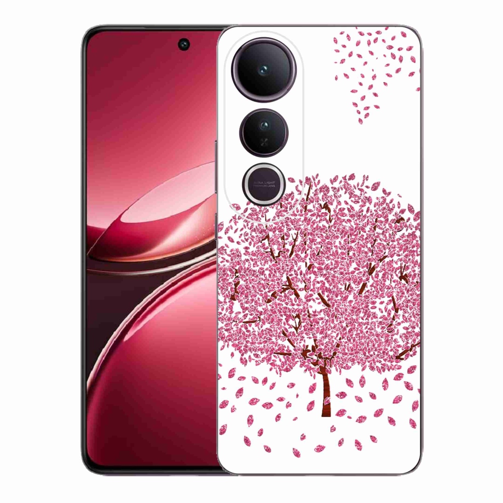 Gél borítás mmCase a Vivo V50 Lite 4G/5G készülékhez - rajzfilmfa levelekkel