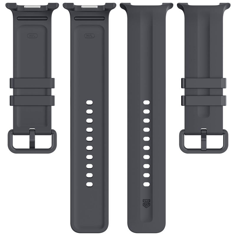 Tactical szilikon karkötő a Samsung Galaxy Watch 8/9-hez, szürke