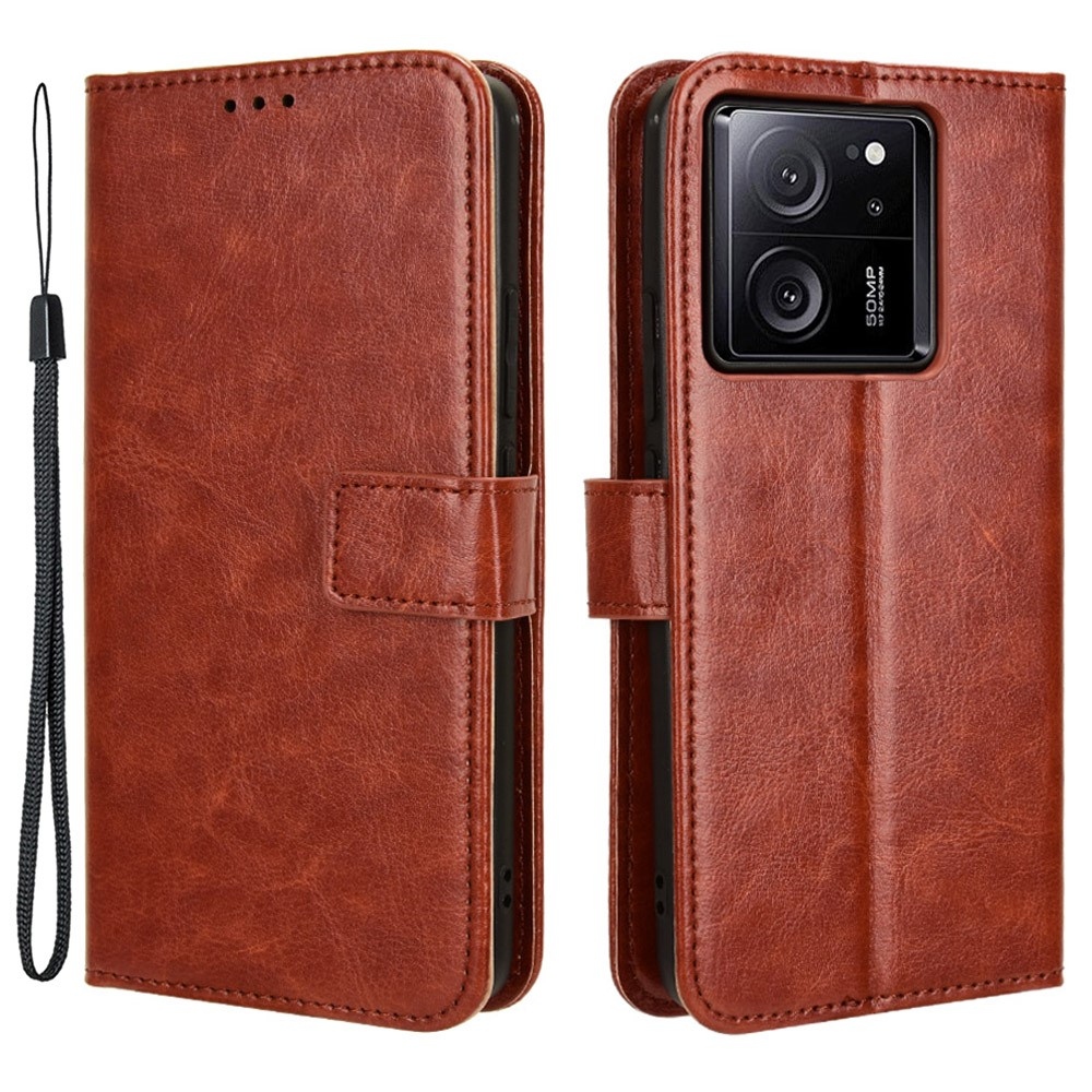 Őrült könyvtáska Xiaomi 13T/13T Pro - barna