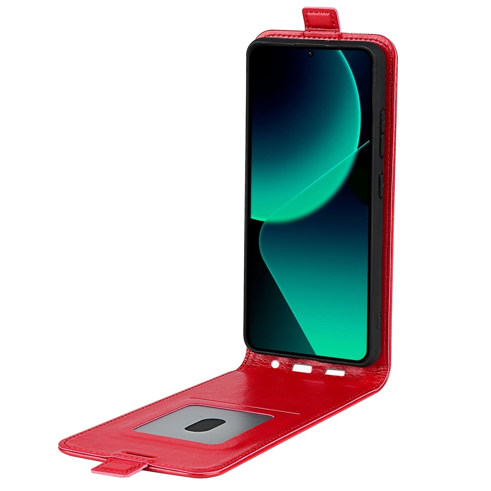 Függőleges flip tok Xiaomi 13T/13T Pro készülékhez - piros