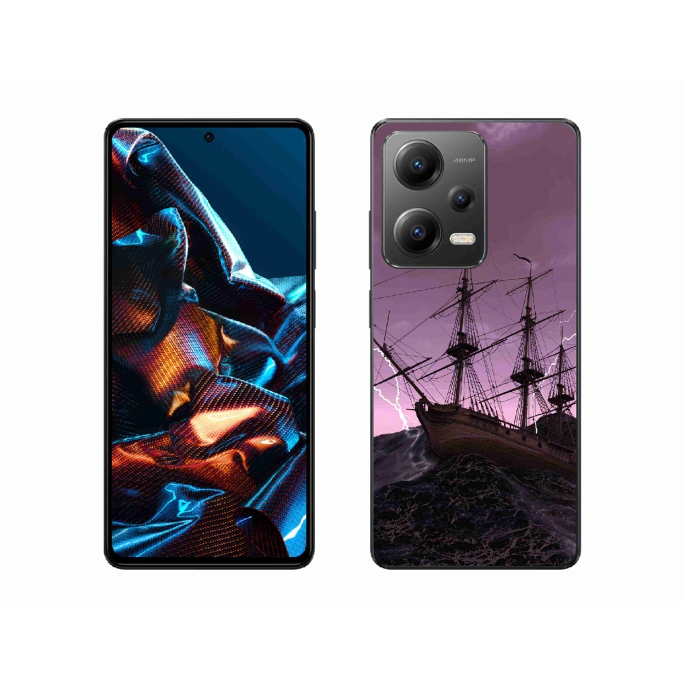Zselés borítás mmCase a Xiaomi Redmi Note 12 Pro 5G-hez - hajó a viharban