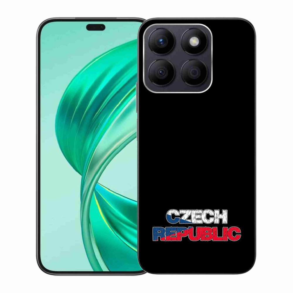 Zselés borítás mmCase a Honor X8b készülékhez - Csehország fekete háttér